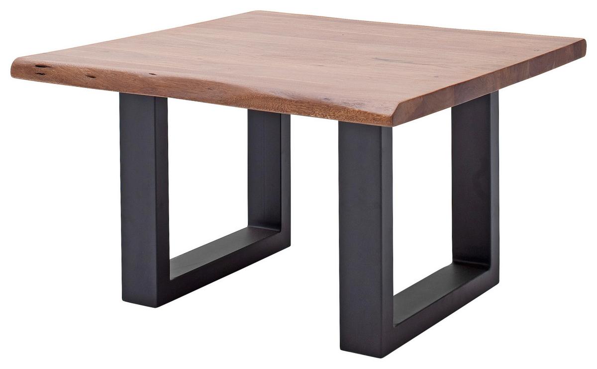 Couchtisch Holz Massiv Cartagena Walnussf./anthrazit - Anthrazit/Walnussfarben, MODERN, Holz/Metall (75/45/75cm)