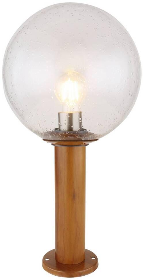 Außenleuchte Ossy 15 Watt Glas - Klar/Naturfarben, Basics, Glas/Metall (25/50cm) - Globo