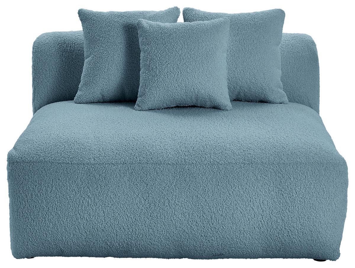 Modul Sofa Bloom 2er-sofa B: 120 Cm Blau - Blau, Trend, Textil (120/70/122cm) - Livetastic