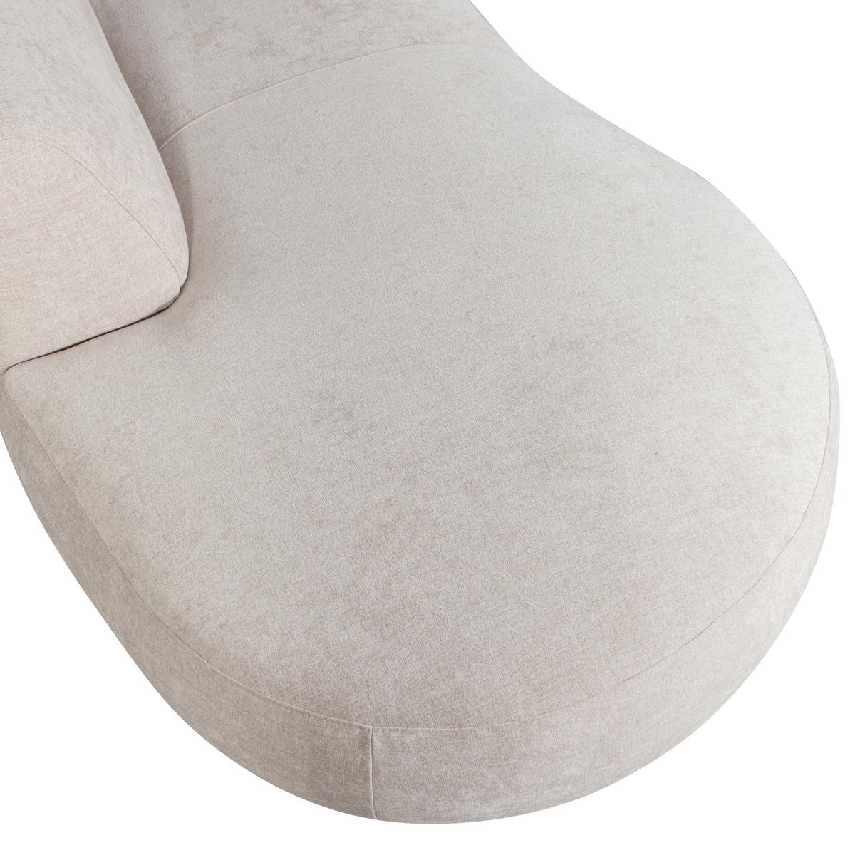 Ecksofa Polly Sandfarben U: 245x353x150cm - Sandfarben/Schwarz, Design, Textil (245/353/150cm) - Livetastic