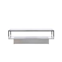 Maglehem Maglehem Silber B: 130cm - Silberfarben, MODERN, Glas/Metall (130/60/38cm) - Livetastic