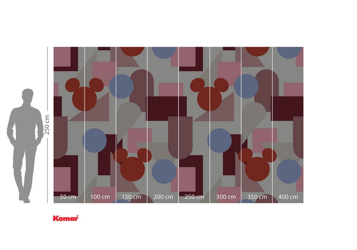 Vliestapete Colourful Mickey - Multicolor, Basics (400/250cm) - Komar