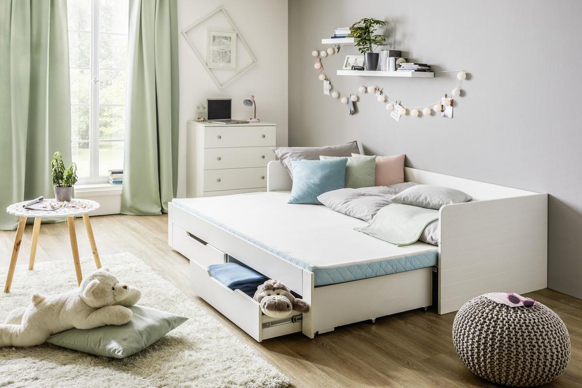 SKLADACÍ MATRAC BEAUTY - svetlomodrá, textil (90/200cm) - Nadana