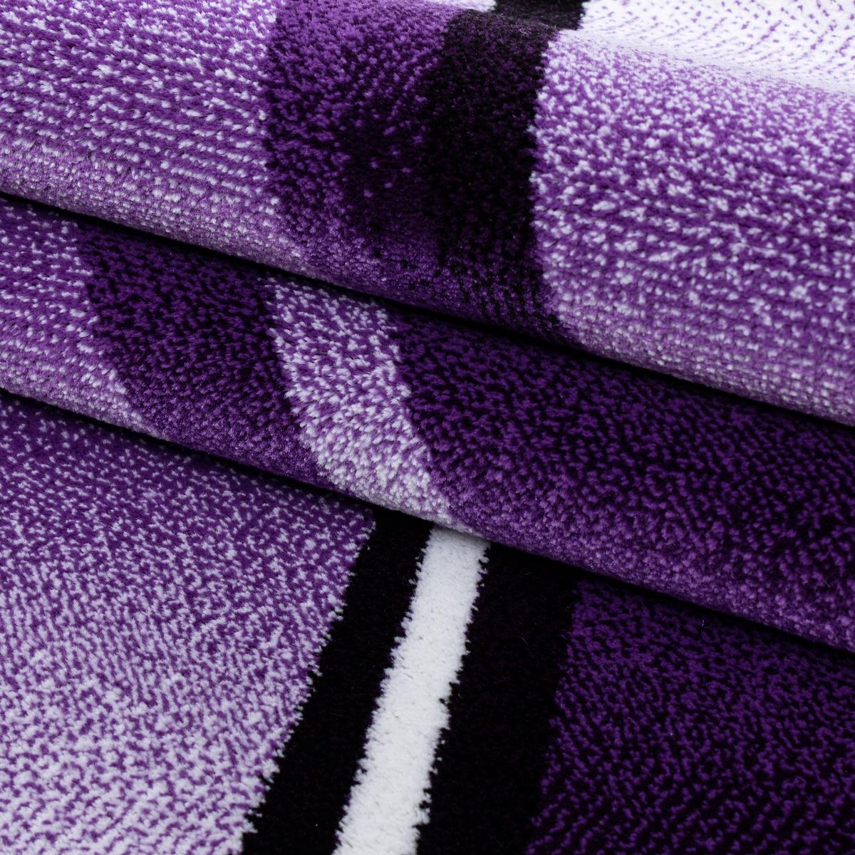 Webteppich Lila Naturfaser Parma 200x290 cm - Lila, KONVENTIONELL, Textil (200/290cm)