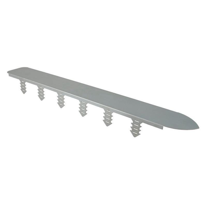 Rasenkante Mähkante Easymow Silberfarben - Silberfarben, Basics, Metall (11/7/80cm)