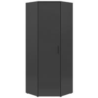 Rohová skříň CABINET š: 101 cm - černá/barvy grafitu, Moderní, kompozitní dřevo/plast (71,5/71,5cm)