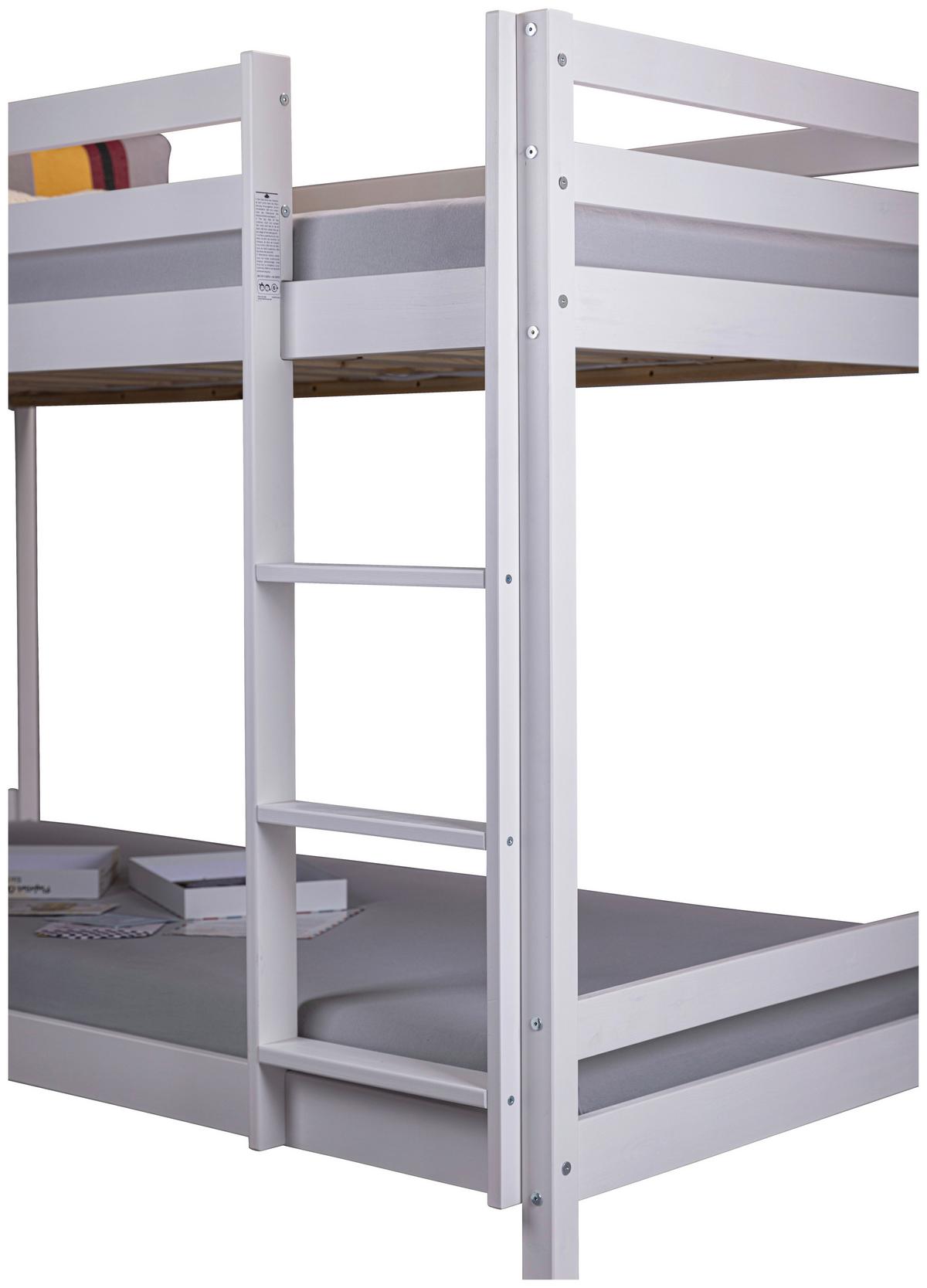 Emeletes Ágy Small Cloud - fehér, Modern, fa (90/200cm) - MID.YOU