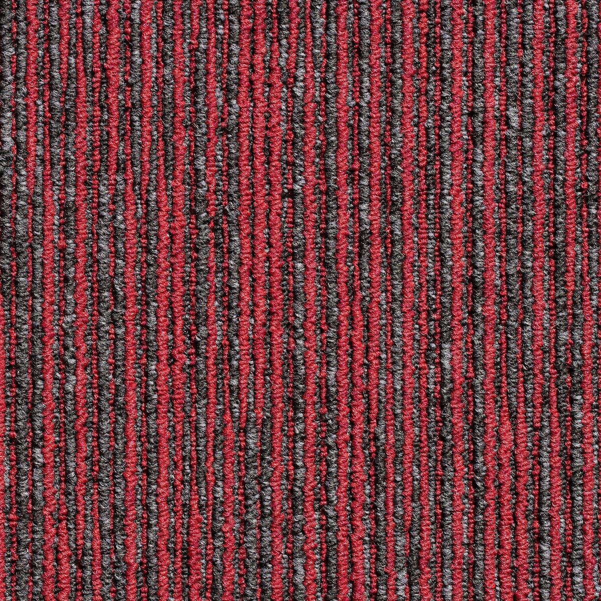 Teppichfliese Grau/rot Ambition 50x50 Cm Florhöhe 3mm - Rot/Grau, Basics, Textil (50/50cm)