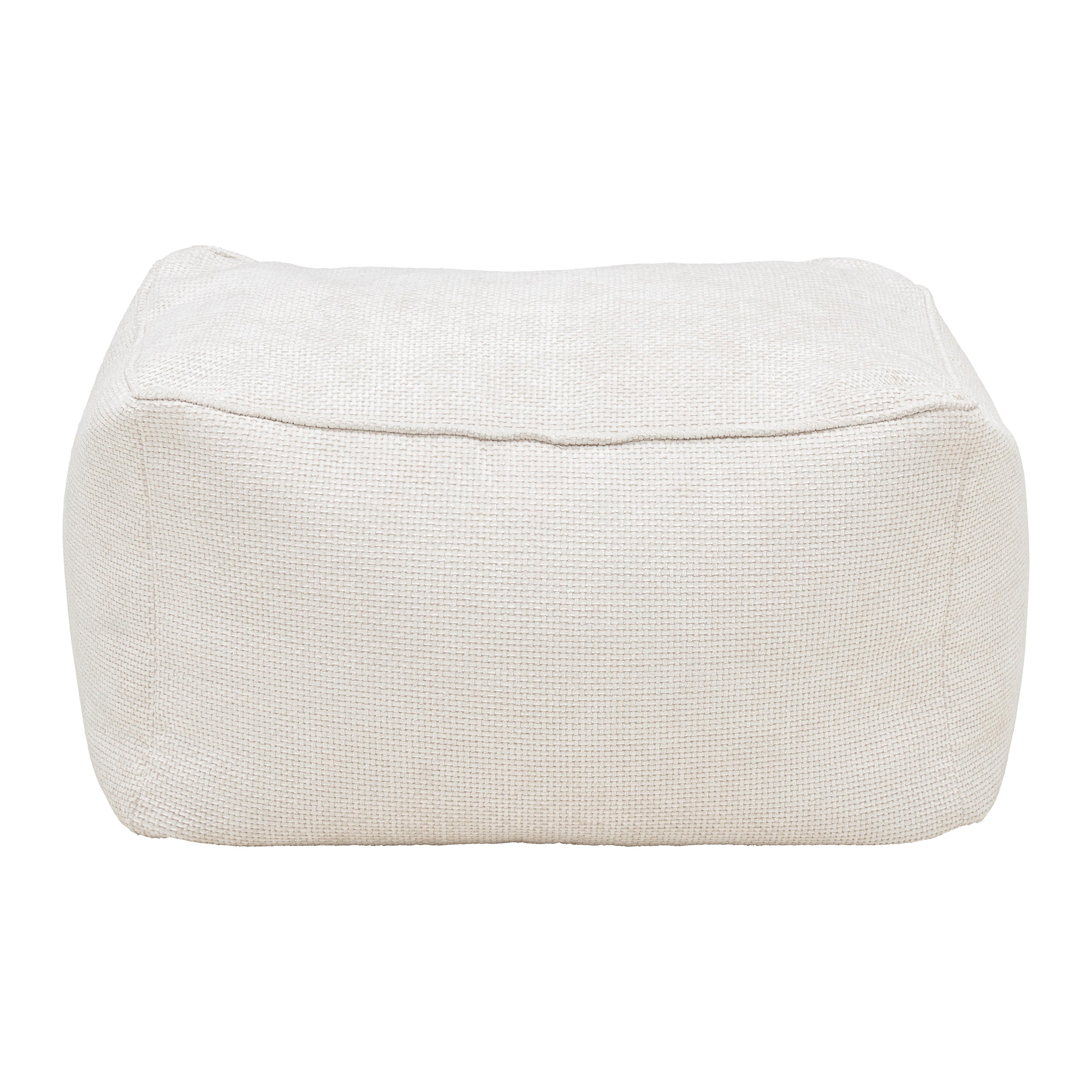 Taburetka CAROLINE, béžový velúr, max. 80 kg - béžová, Modern, textil (80/40/65cm) - Mömax