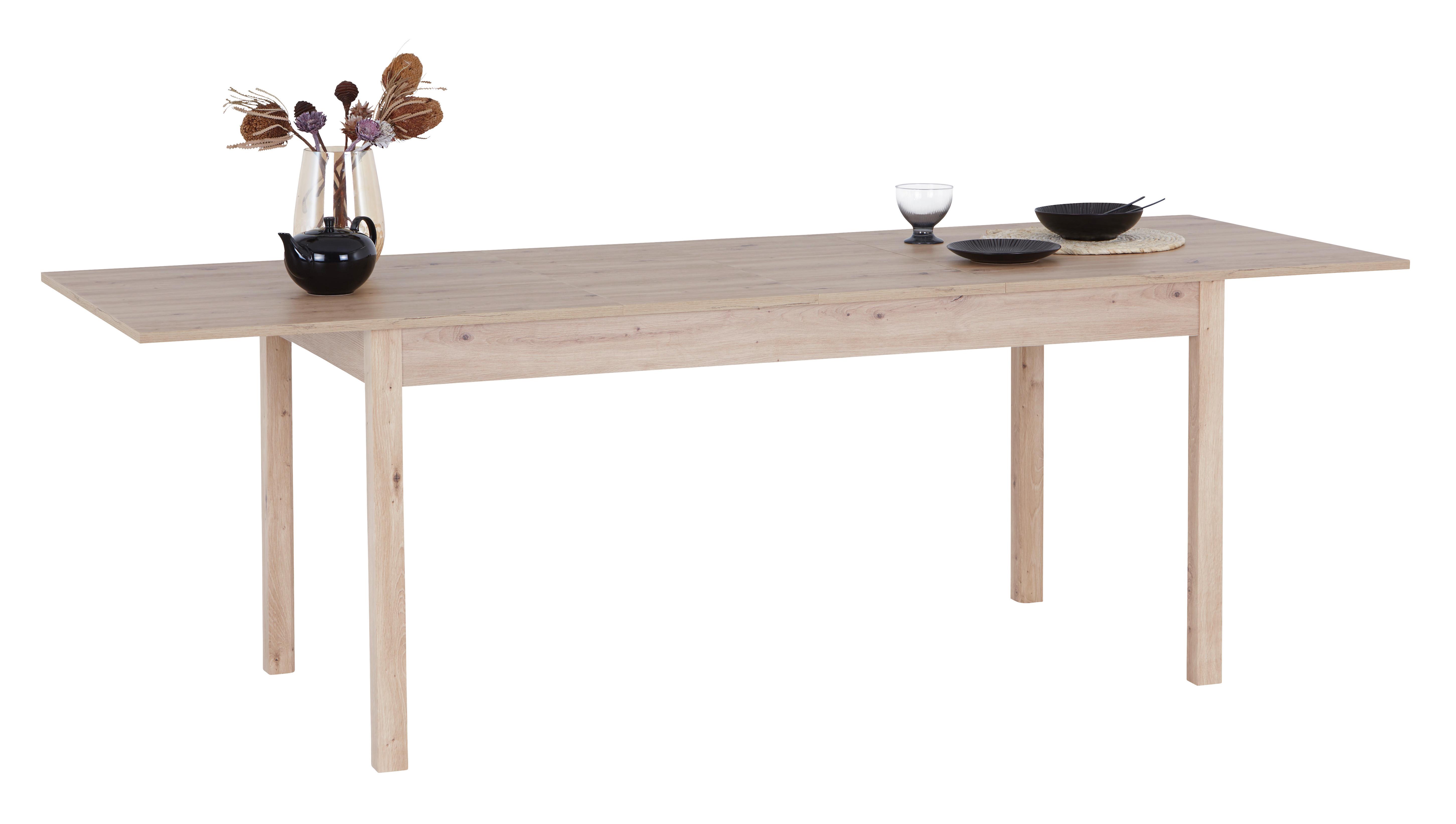 Rozťahovací stôl BRICK 160-230 - dub artisan, Konventionell, kompozitné drevo (160-230/76/80cm)