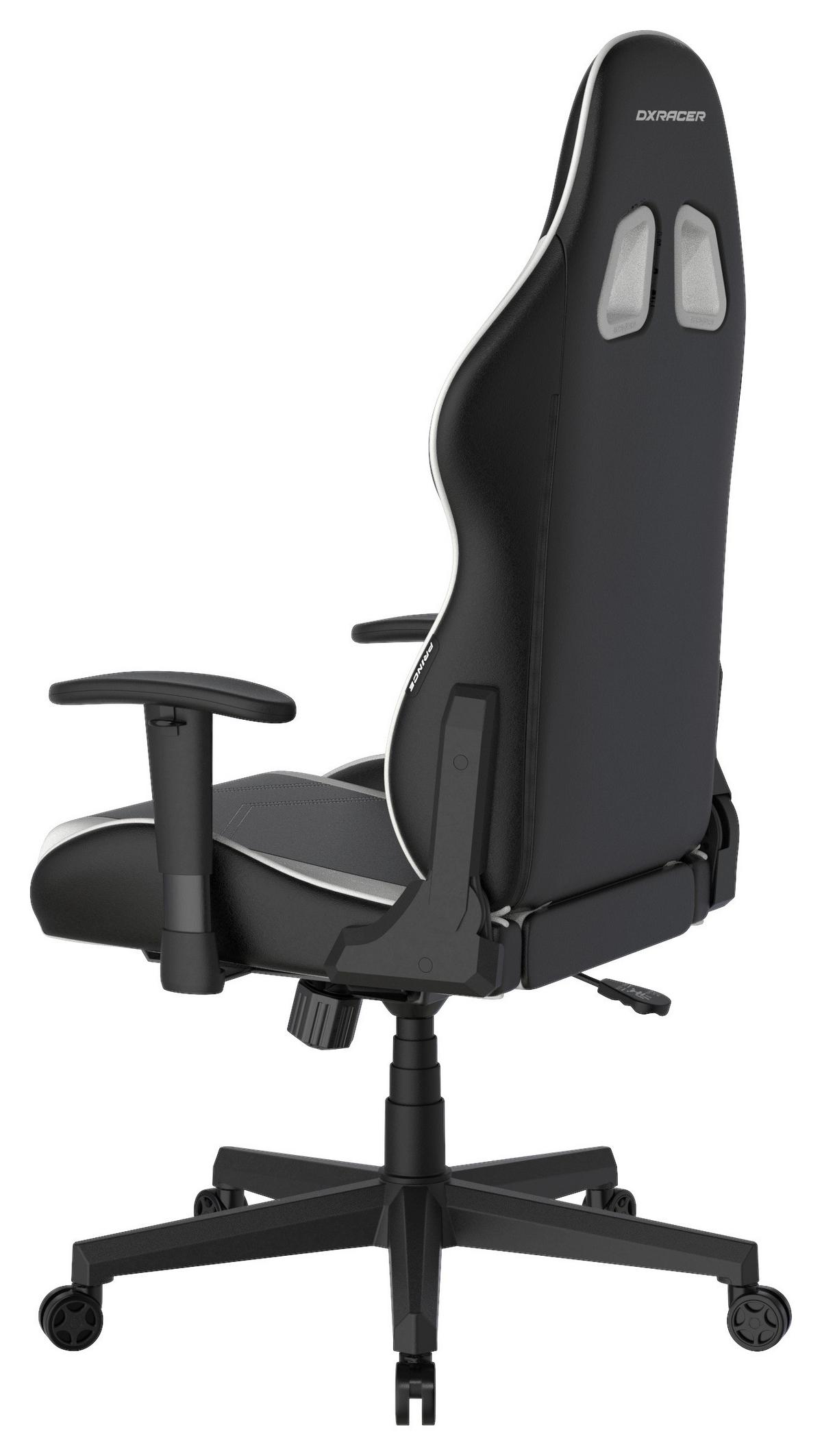 Gamingstuhl DX Racer Prince L - Schwarz/Weiß, MODERN, Kunststoff/Textil (67/126/67cm) - Dxracer