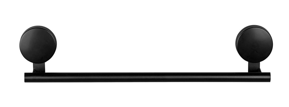 Držiak na uteráky STATIC LOC PAVIA - čierna, Modern, kov (41,5/9/5cm) - Wenko