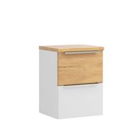 Unterschrank Verona Weiß/Wildeiche B: 40cm - Wildeiche/Weiß, Trend, Holzwerkstoff (40/54/35cm) - Held