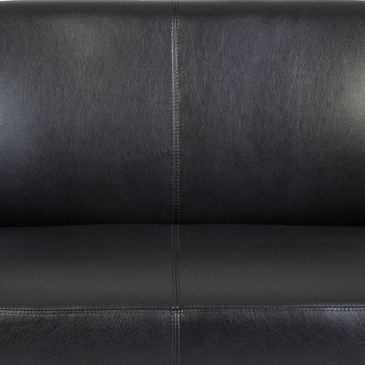 2-sitzer-sofa St. Lucia St. Lucia Schwarz - Chromfarben/Schwarz, MODERN, Textil (118/85/58cm) - MID.YOU