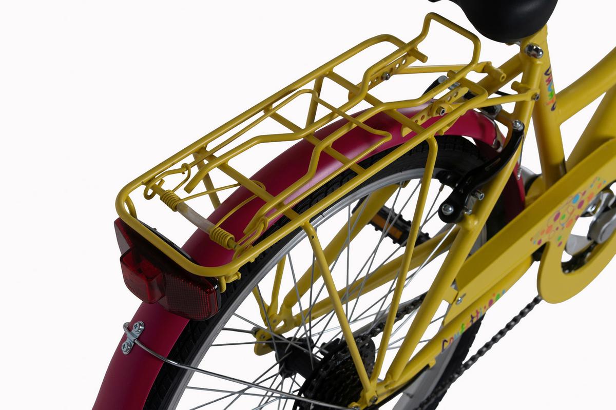 DaCapo Kinderfahrrad gelb - Gelb, MODERN, Metall (25kg)