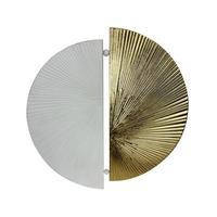 Nástenná dekorácia 83x86 cm - biela/zlatá, Modern, kov (83/3/86cm) - Mömax