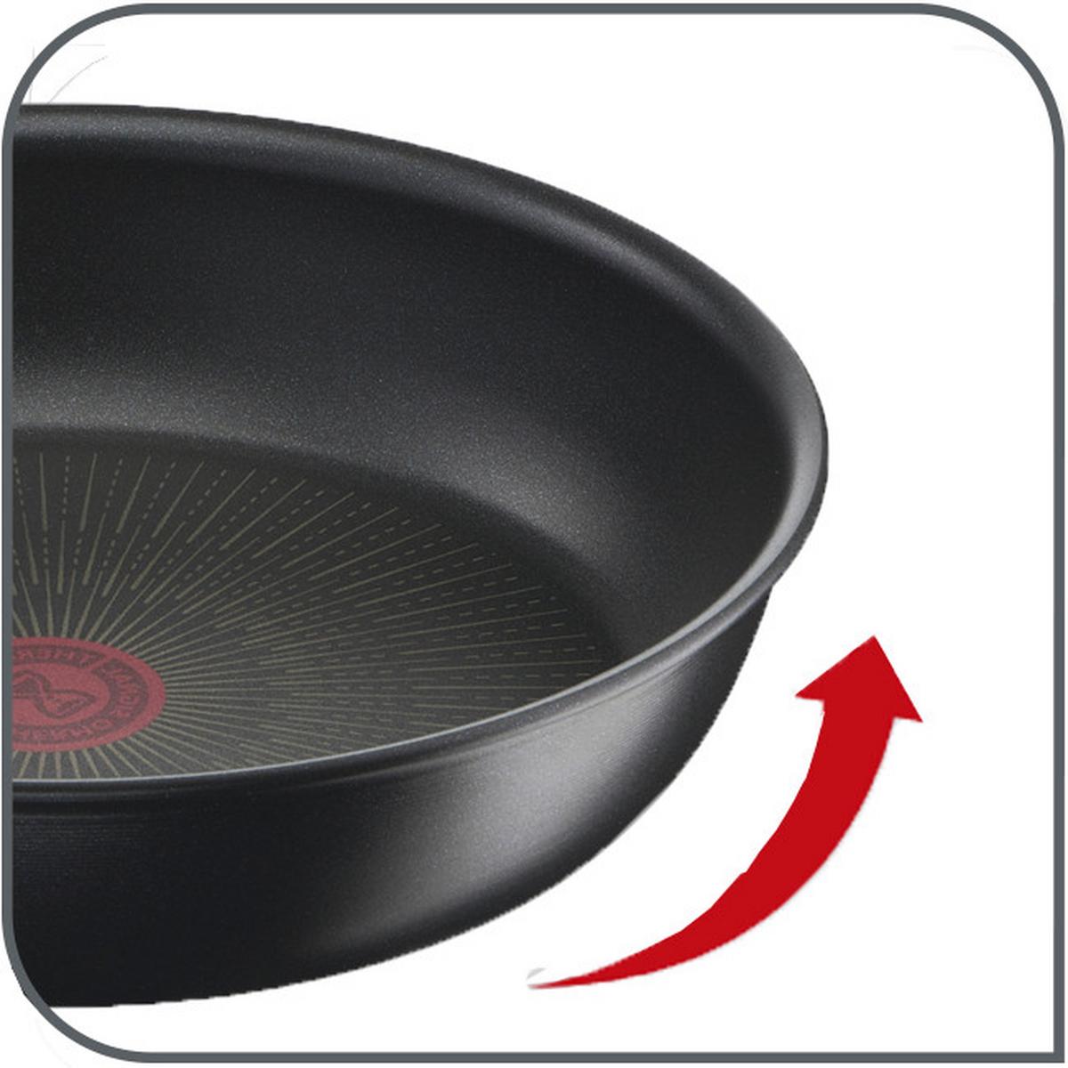 Pfannenset Black Stone - Schwarz, Basics, Metall - Tefal