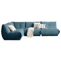 Ecksofa Giselle - Petrol, Trend, Textil (210/315cm) - Livetastic