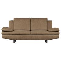 2-Stizer-Sofa Jovanna Schlammfarben B: 198 cm - Schlammfarben/Schwarz, Design, Textil (198/78/88cm) - MID.YOU