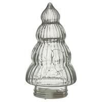 LED Dekorační stromek LEONIE -PAZ- - modrošedá, plast/sklo (9,8/18cm) - Mömax