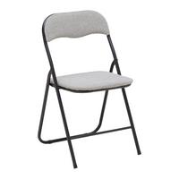 SKLÁDACÍ ŽIDLE ISABELLE - šedá/černá, Lifestyle, kov/textil (44/78/44cm) - Mömax