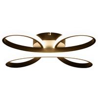 LED-Deckenleuchte Basti - Schwarz, MODERN, Kunststoff/Metall (40/7,5cm) - Luca Bessoni