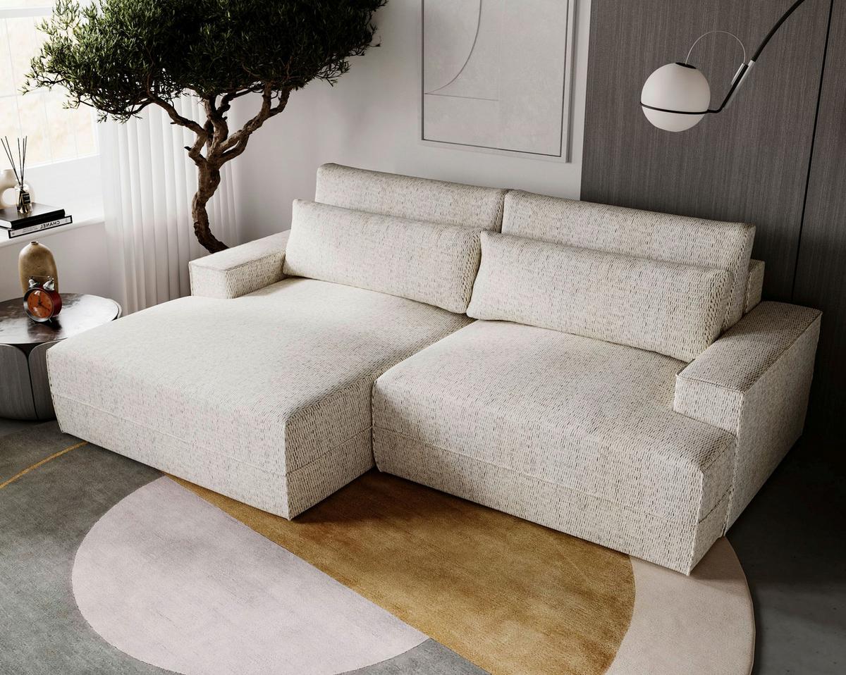 Fresh Beige S: 156x272 cm - Beige/Schwarz, Design, Textil (156/272cm) - Livetastic