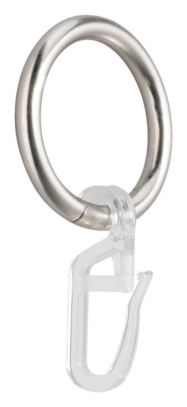 Vorhangringe Edelstahloptik Anna Kunststoff 10 Stk.