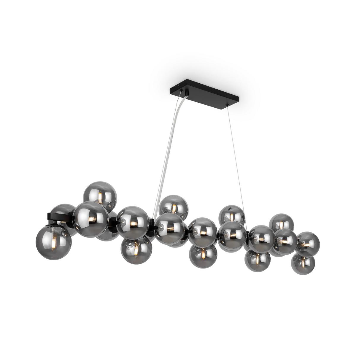 Pendelleuchte Dallas - Schwarz, Trend, Glas/Metall (23,8/22,8/123,5cm) - MAYTONI