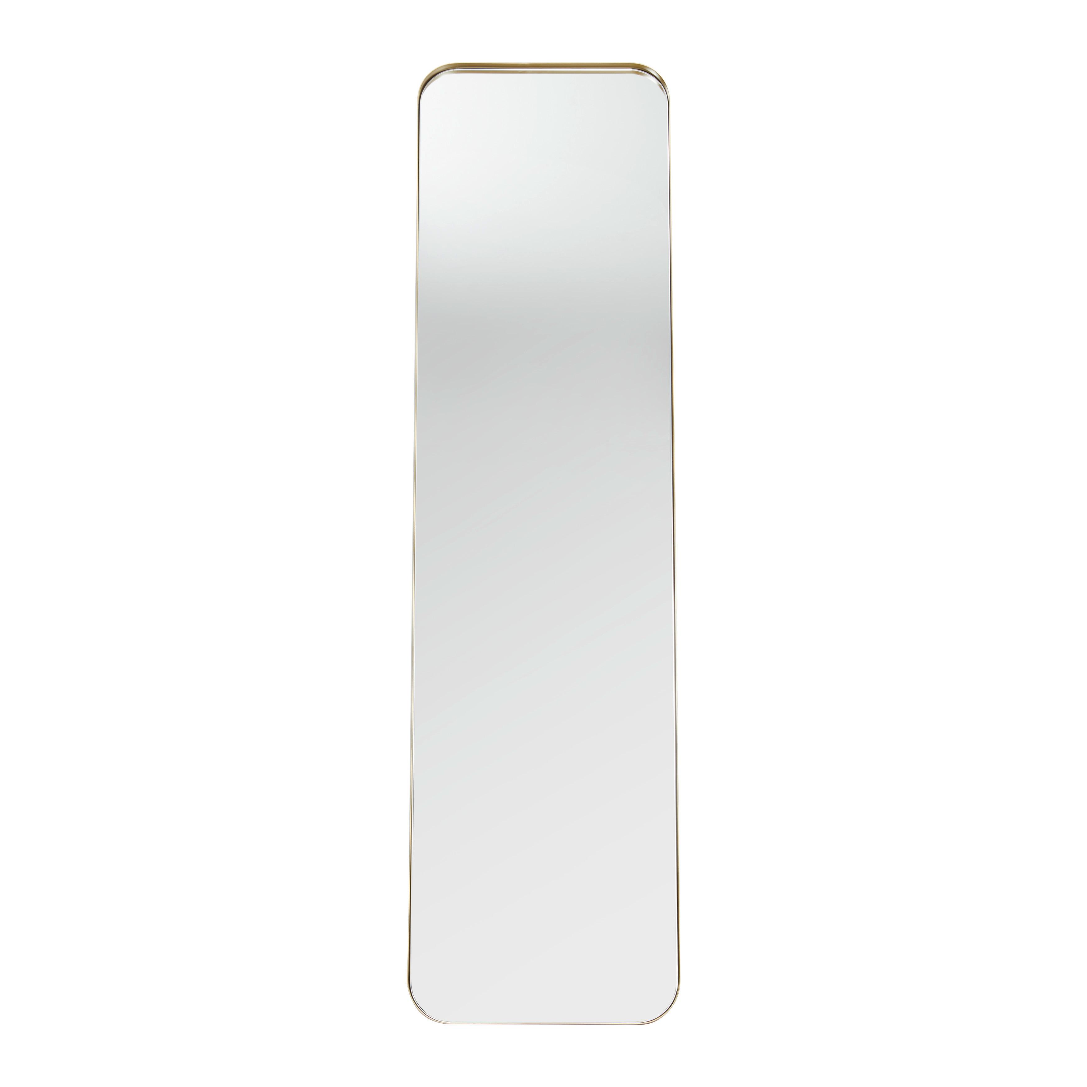 Zrcadlo Liv Zlatý Kov - barvy zlata, Moderní, kov/sklo (41/154/68,5cm) - Bessagi Home