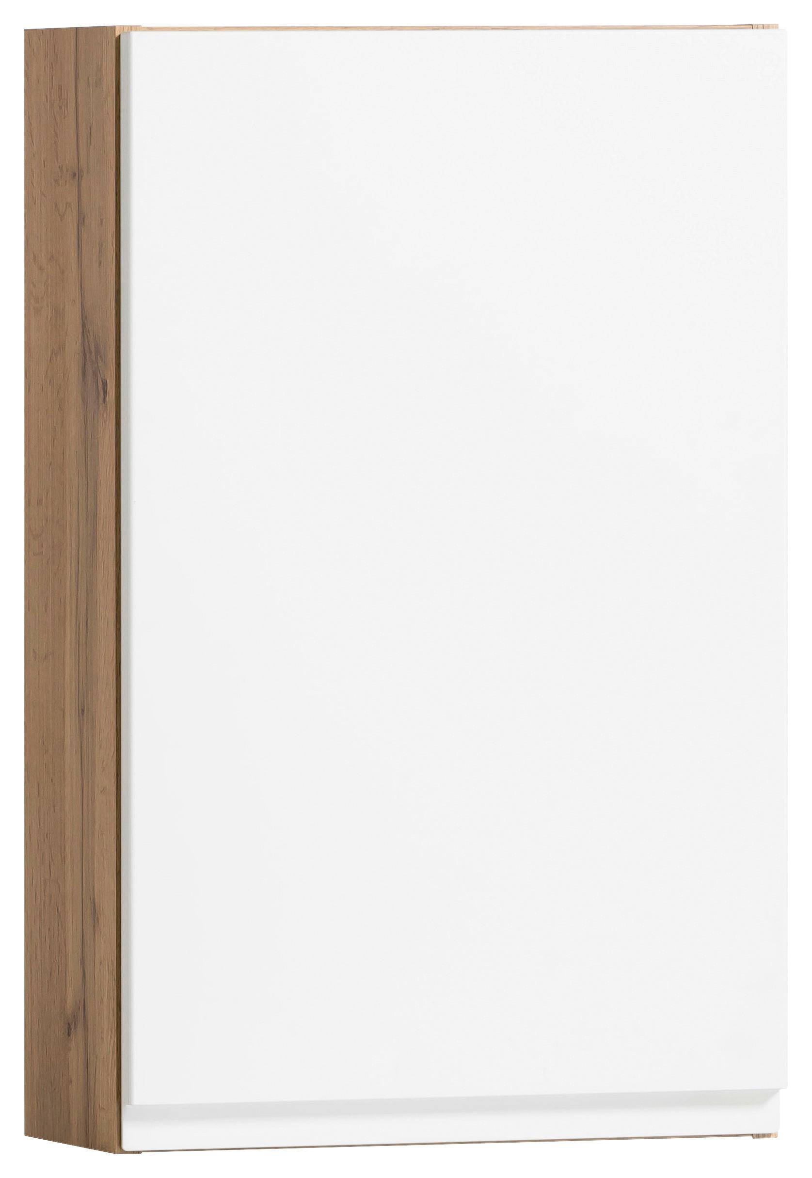Hängeschrank Varese B: 40 cm Weiß/Wotaneiche Dekor - Eiche Wotan/Weiß, MODERN, Holzwerkstoff (40/64/20cm) - Held