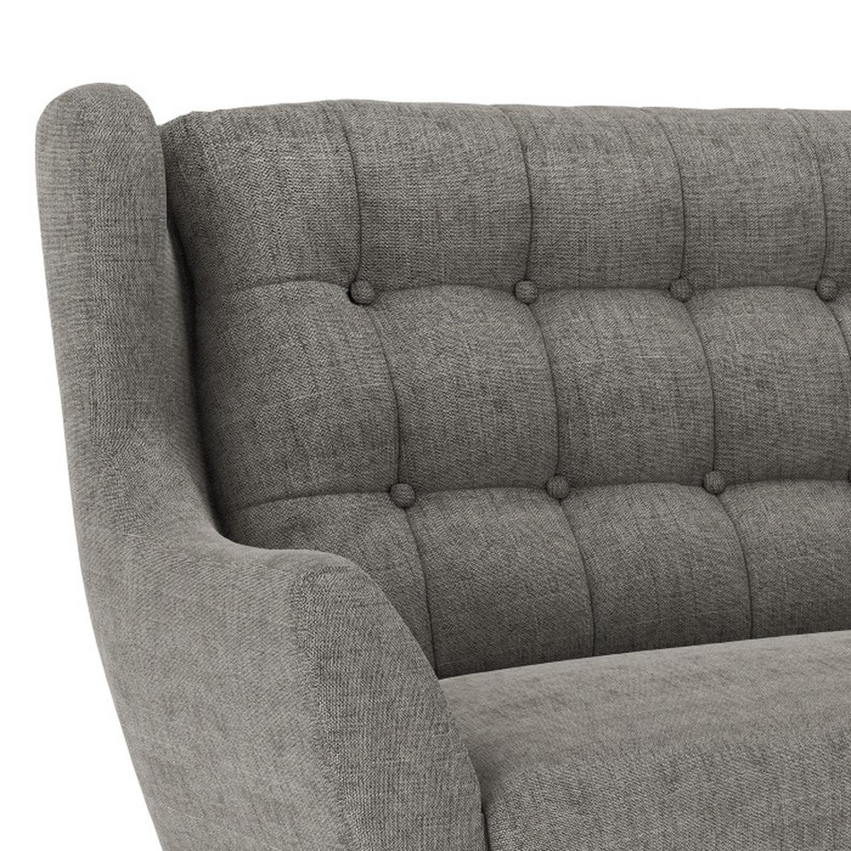 Ecksofa Henry Dunkelgrau S: 173x250 cm - Eichefarben/Dunkelgrau, KONVENTIONELL, Textil (173/250cm) - Trendmanufaktur