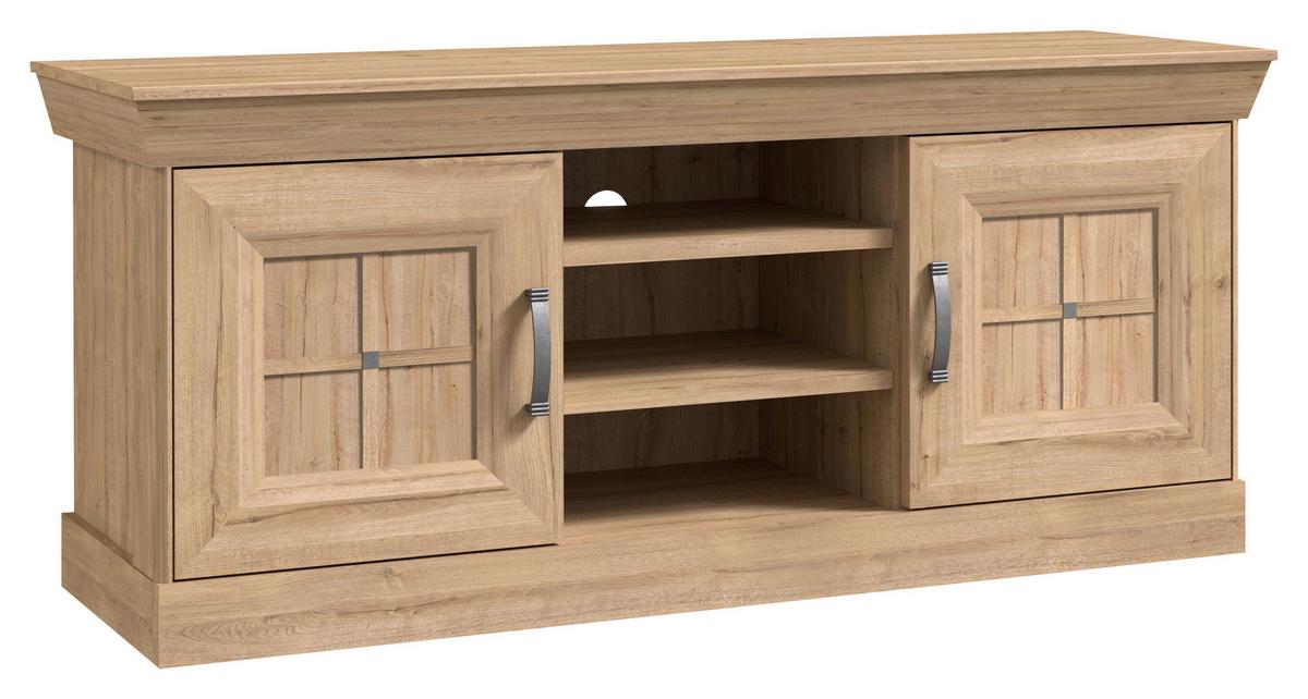 TV DIEL CANNES - sivá/farba duba, Romantik / Landhaus, kov/kompozitné drevo (143/62/47cm)