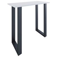 Bartisch Xona B 110x50 - Schwarz/Weiß, KONVENTIONELL, Holzwerkstoff/Metall (110/50/102cm)