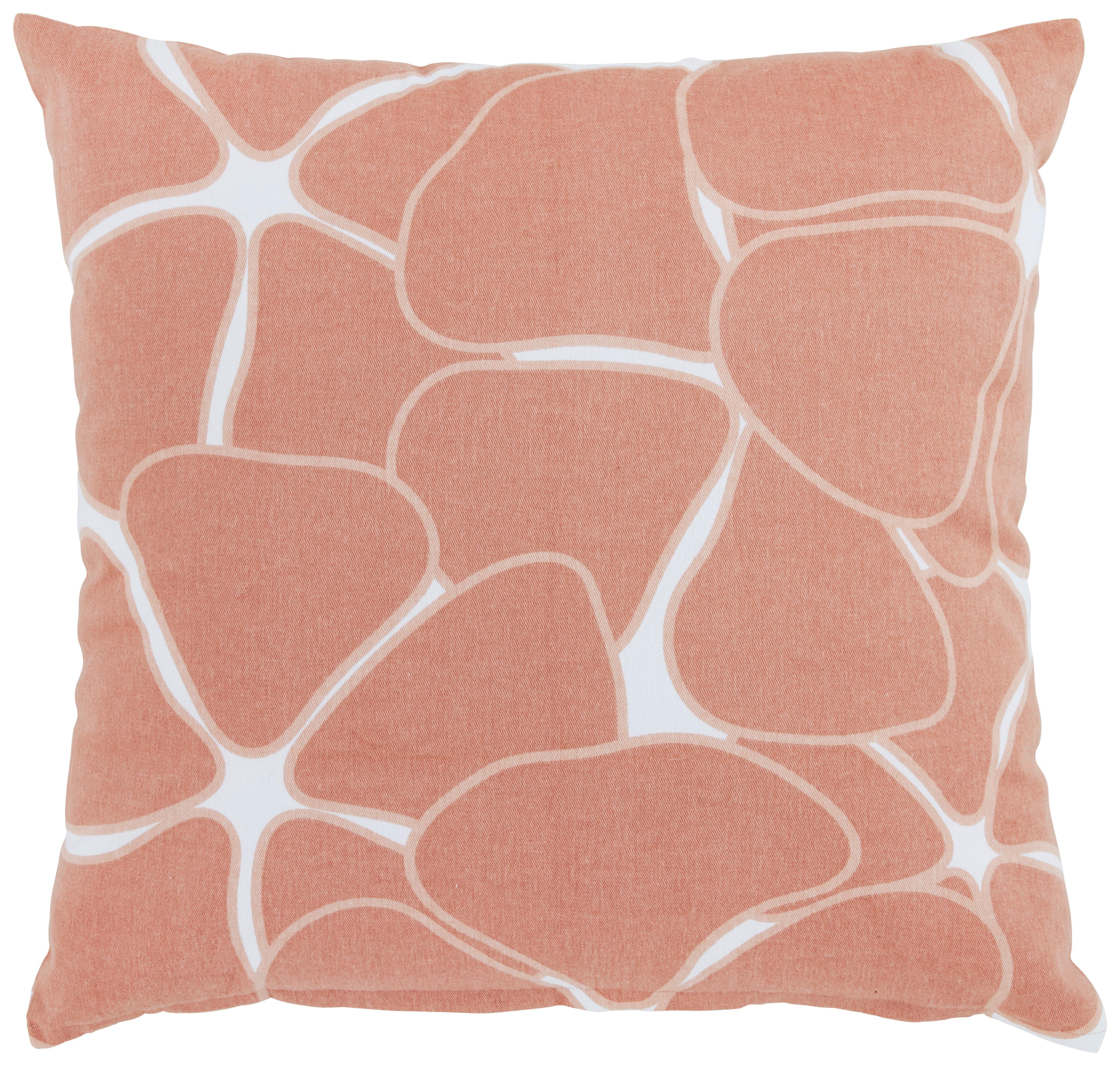 Dekorační polštář Blooming, 45/45cm, růžová - pink, Romantický / Rustikální, textil (45/45cm) - Modern Living