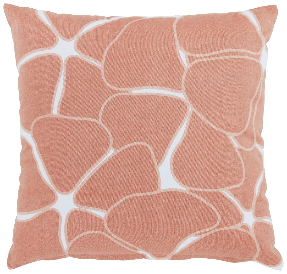 Dekorační polštář Blooming, 45/45cm, růžová - pink, Romantický / Rustikální, textil (45/45cm) - Modern Living