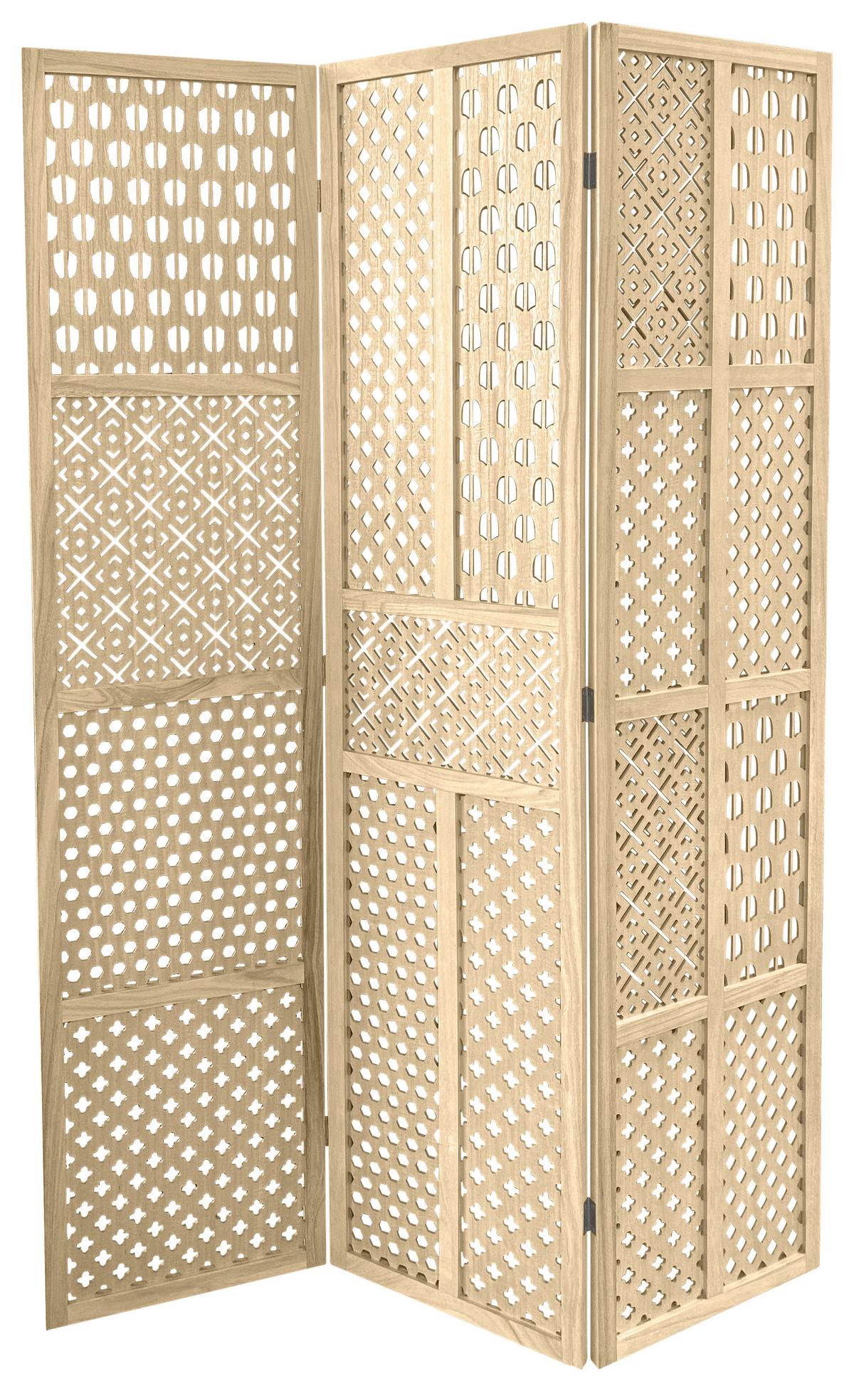 PARAVÁN ELIZABETH - prírodná farba, Modern, drevo/kompozitné drevo (120/170/1,8cm) - Mömax