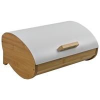 BOX NA CHLIEB SVEA - biela/prírodná farba, Modern, kov/drevo (35/25/15,5cm) - Mömax