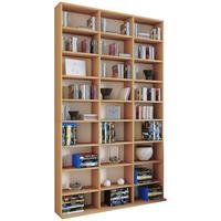 Regál Megosa Maxi dekor buk - barvy buku, Konvenční, kompozitní dřevo (102/183/18 (23)cm) - MID.YOU