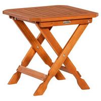 Hocker Klappbar Eukalyptusholz Natur H: 50 cm - Naturfarben, KONVENTIONELL, Holz (50/50/50cm) - Gardenson
