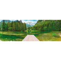 Fototapete Green Lake - Grün, Natur, Papier (368/127cm)
