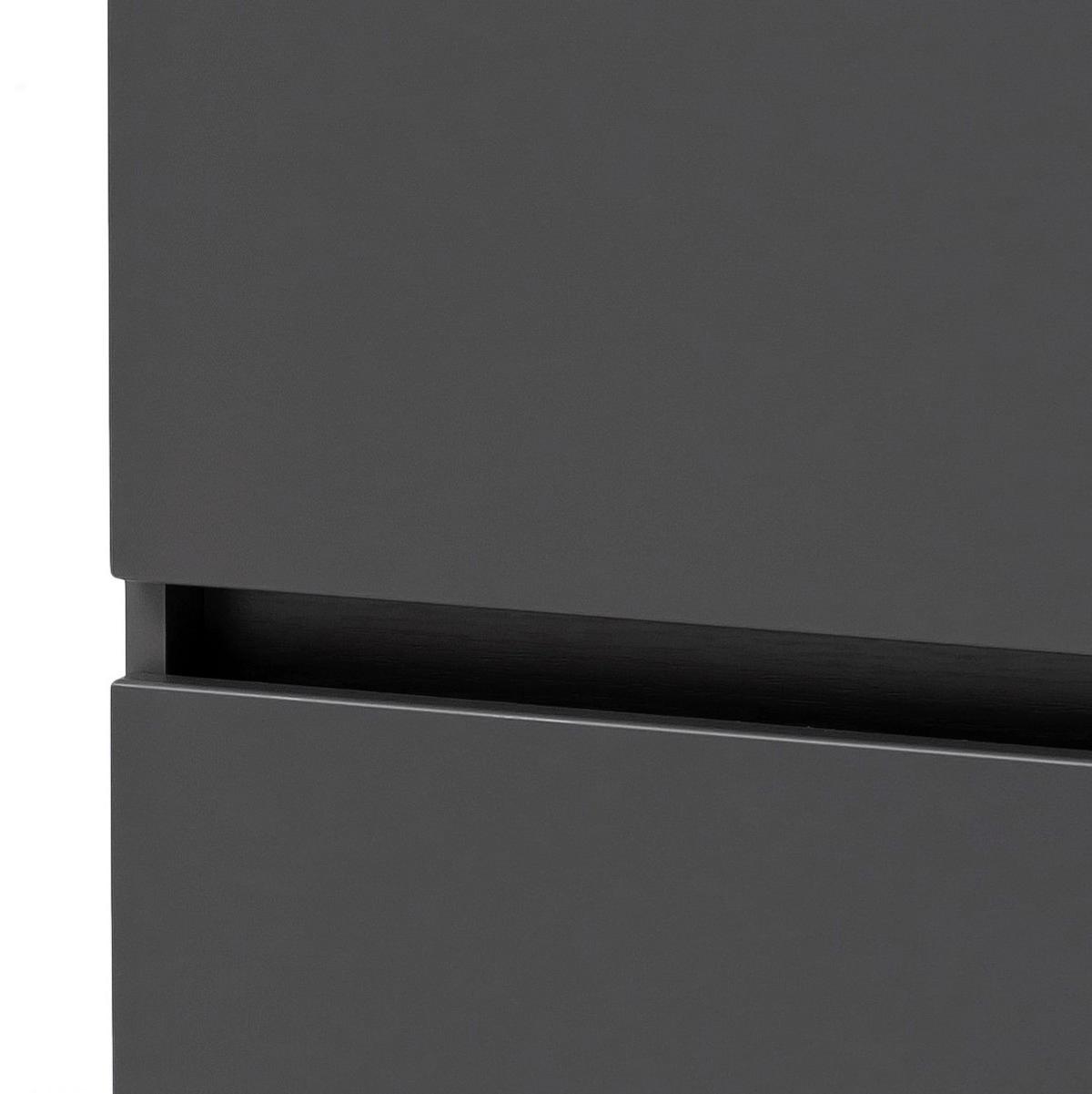 Midischrank Kopenhagen B: 40 cm Grau - Silberfarben/Grau, KONVENTIONELL, Holzwerkstoff (40/130/35cm) - Held