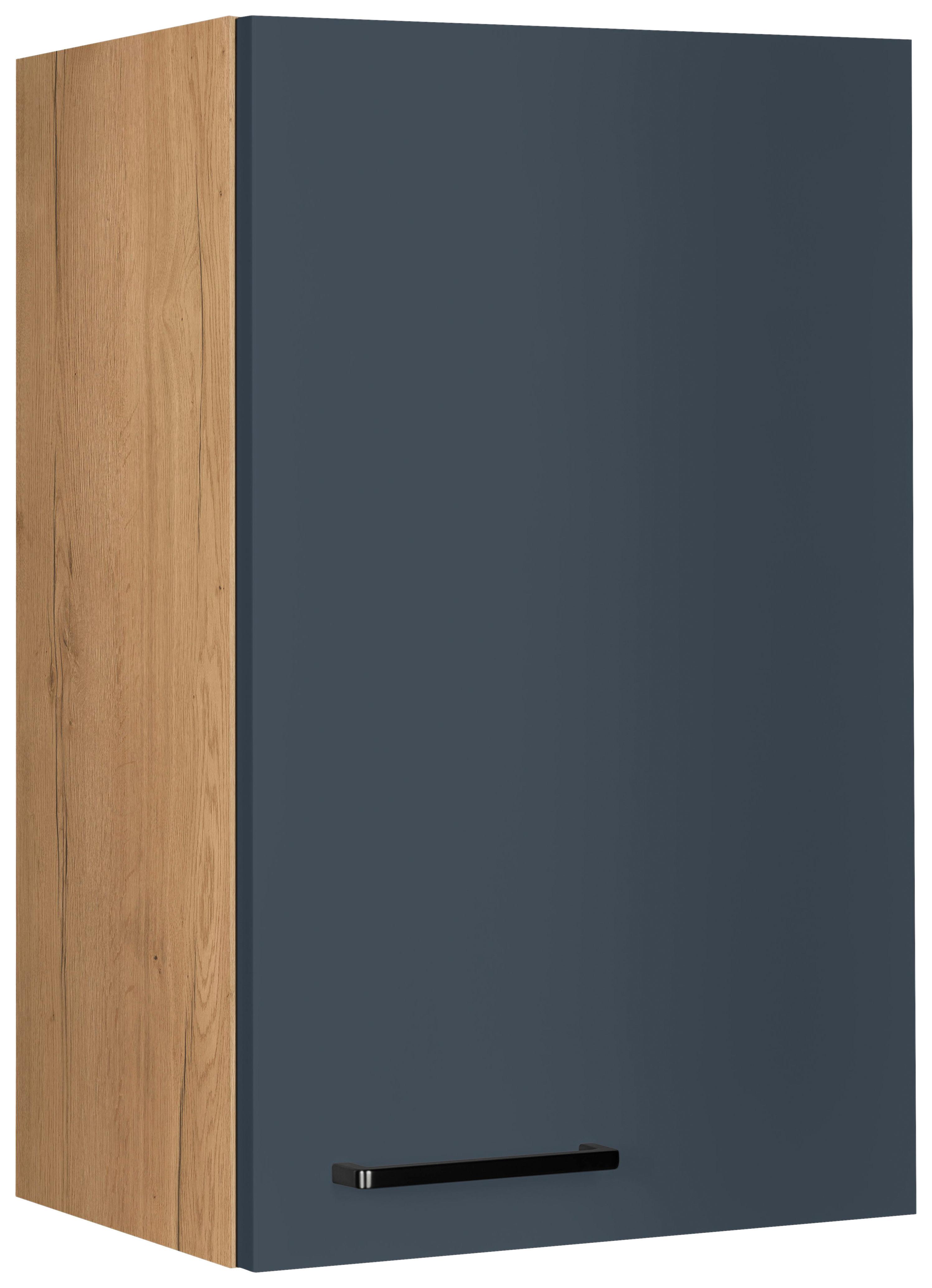 Küchenoberschrank Easytouch - Blau/Eichefarben, MODERN, Holzwerkstoff (45/72/35cm) - Nobilia