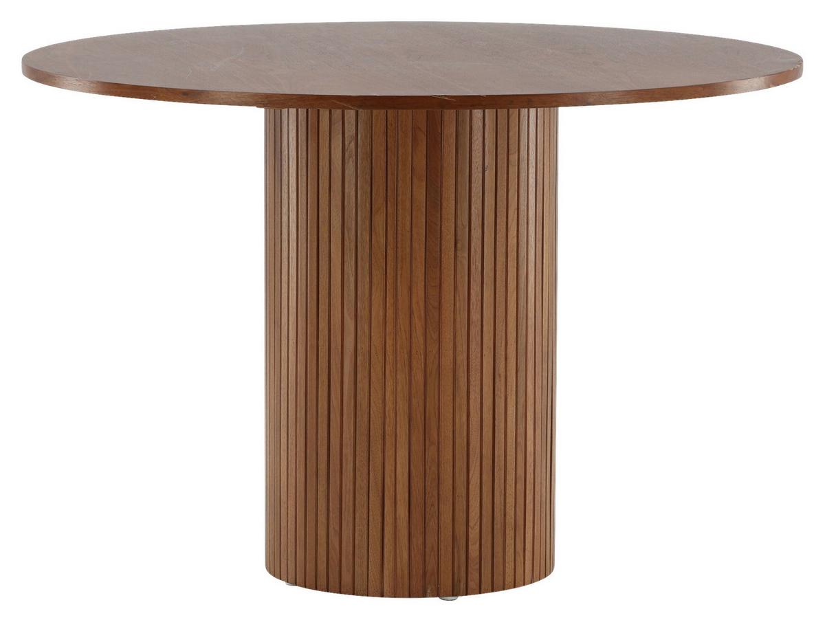 Esstisch Bianca - Walnussfarben, Design, Holzwerkstoff (110/110/75cm) - Livetastic