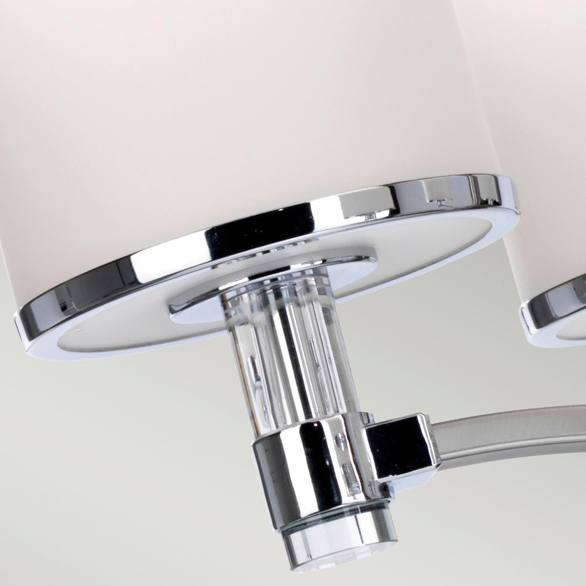 Csillár Fe-Prospect-Park5 - krómszínű/nikkelszínű, Design, üveg/fém (64.2/75.6cm) - Elstead Lighting