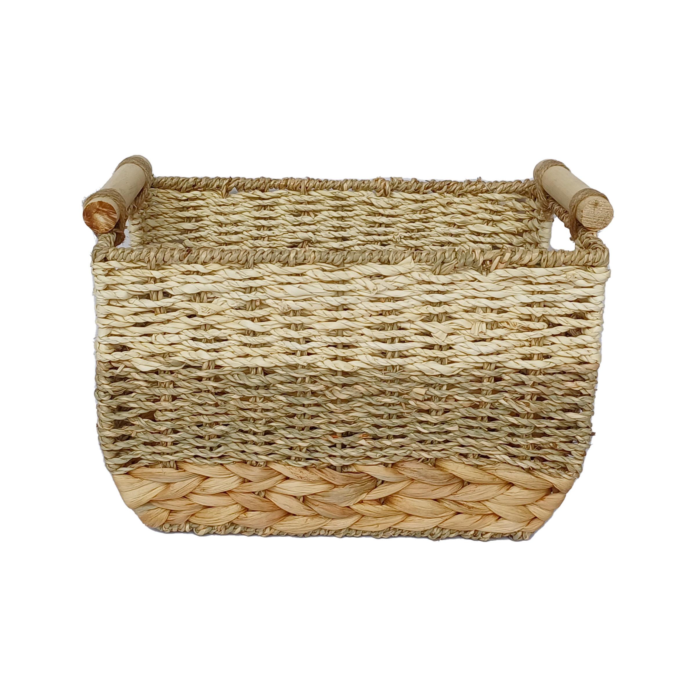 Tárolókosár Lilly - natúr színű, Konventionell, természetes anyagok/fa (30/20/22.5cm) - Ondega