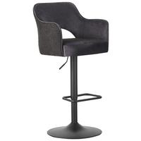 Barová stolička ARIA - čierna, Lifestyle, kov/textil (53/97-118/52cm) - Mömax