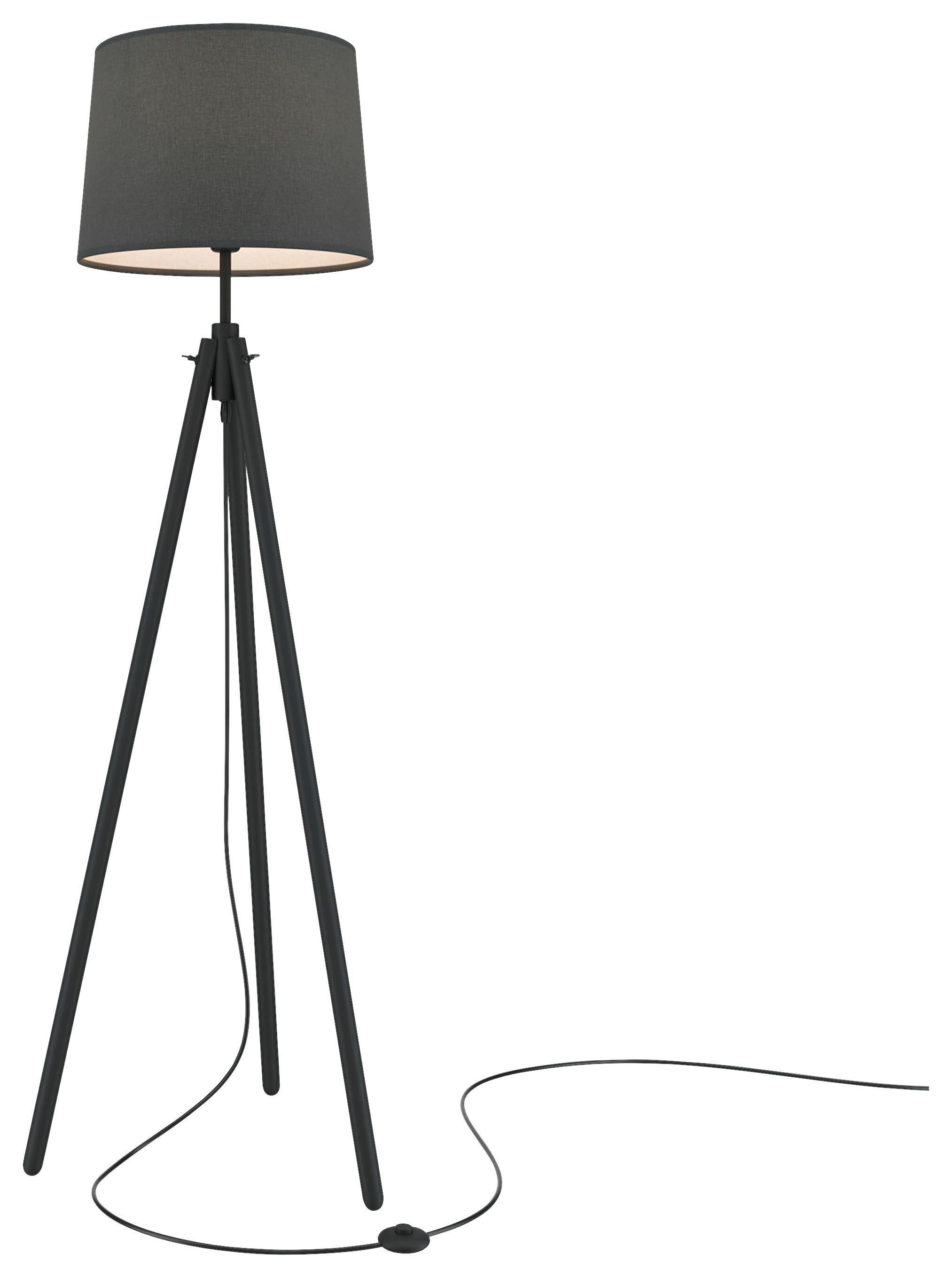 STEHLEUCHTE CALVIN - Schwarz, Trend, Holz/Kunststoff (44/164,2/60,7cm) - MAYTONI