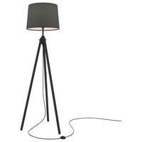 STEHLEUCHTE CALVIN - Schwarz, Trend, Holz/Kunststoff (44/164,2/60,7cm) - MAYTONI