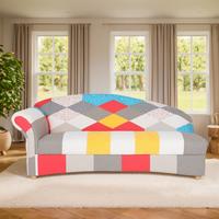 3-Sitzer Loretta, Armlehne links, ca.193x83x85 cm - Hellbraun/Perlmutt, Basics, Holz/Textil (193/83/85cm)